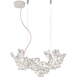 SLAMP HANSS00PRS01RG9000EU Hanami, závěsné květinové svítidlo, 5x5W LED G9 3000K stmívatelné, délka 53cm, červený kabel