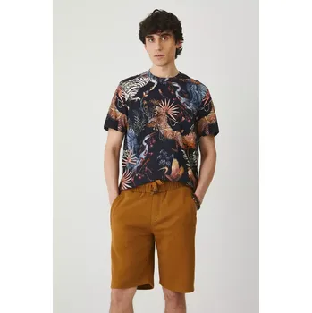 Bavlněné tričko Medicine pánské, černá barva RS25.TSM814 99A, vel. S