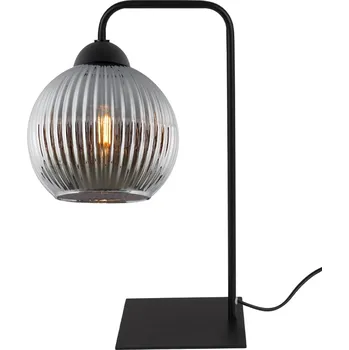 Stojací lampa Stolní lampa Riffle Round, 1x grafitové skleněné stínítko