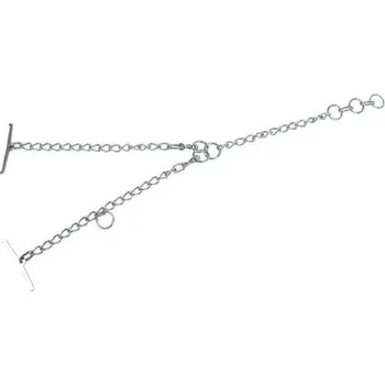 Tyrolský řetěz pro skot, jednoduchý, článek 3mm, uvazovací část 40 cm, obvod krku 80cm