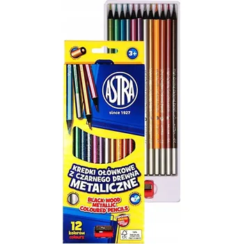 Pastelka Sada 12 metalických PASTELKY pastelky ASTRA