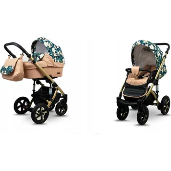 Kočárek Dětský kočárek 2v1 BabyLux Sky Lark - kombinovaný kočárek s hlubokou korbou a sportovní sedačkou