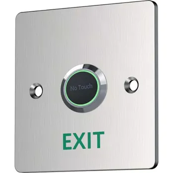 Odchodové tlačítko bezdotykové 86x86 NO/NC/COM LED IP67 pod omítku