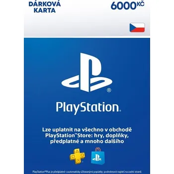 Herní zařízení PlayStation Store dárková karta 6000 Kč