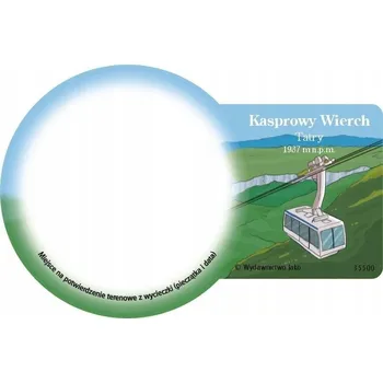 Dekorativní magnet Kasprowy Wierch MAGNET OZDOBNÝ na LEDNIČKU Suvenýr MAGNET s RAZÍTKEM