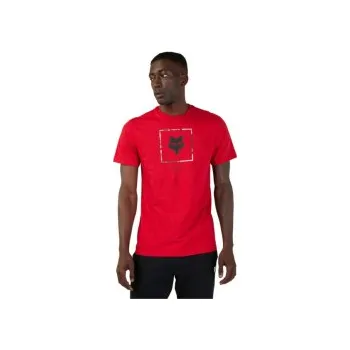 Pánské tričko Pánské tričko FOX Racing Atlas SS Premium T-Shirt, flame red, Velikost L