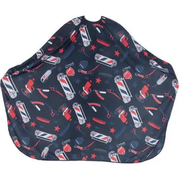 Kadeřnické nůžky Pánská pláštěnka na stříhání vlasů a vousů Ragnar - barber vzor - kovový háček + dárek zdarma