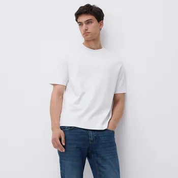 Pánské oblečení Reserved - Bavlněné boxy tričko - bílá - 445EF-00X - 445EF-00X-S