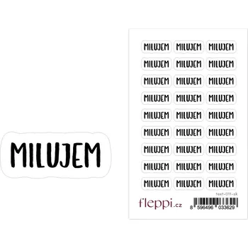 samolepka Fleppi Samolepky Milujem