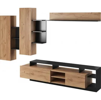 Obývací stěna Eoshop Obývací stěna VALA, Dub Craft / Antracit