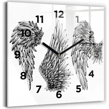 Hodiny Nástěnné hodiny Wallfluent bílé 30 cm