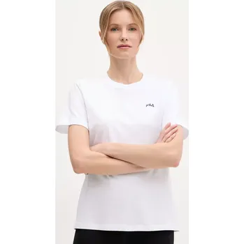 Bavlněné tričko Fila Lignano bílá barva, FAW1053 00X, vel. XS
