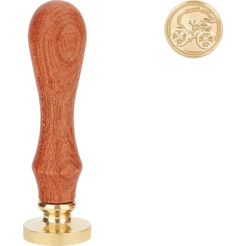 Razítko Pečetní razítko, KŘEČEK NA KOLE, 7,8x2,2 cm, 1ks