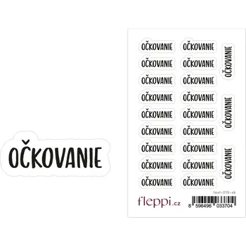 samolepka Fleppi Samolepky Očkovanie