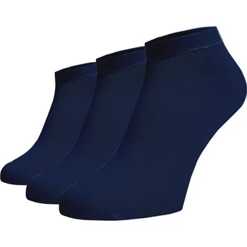 Dámské ponožky Zvýhodněný set 3 páry kotníkových ponožek - modrá Bavlna 39-41