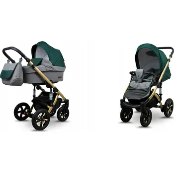 Kočárek Dětský kočárek 2v1 BabyLux Sky Lark - kombinovaný kočárek s hlubokou korbou a sportovní sedačkou