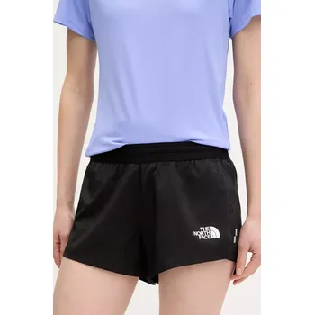 Dámské kraťasy Sportovní šortky The North Face Breeze dámské, černá barva, hladké, high waist, NF0A8BNXJK31 99X, vel. L