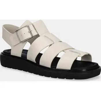 Dámské sandále Sandály Calvin Klein Jeans SQ MOLDED SDL FISHERMAN MG WN YW0YW01700 béžová 01X, EUR 39