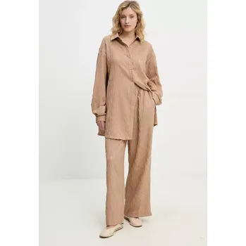 Lněná souprava Answear.LAB 8979.fos hnědá 82X, vel. M/L