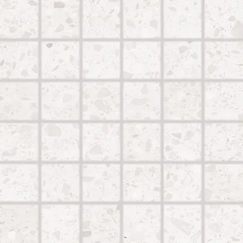 Dlažba Rako Porfido DDM05810, mozaika, bílá, mat-lesk, 30 x 30 x 0,9 cm