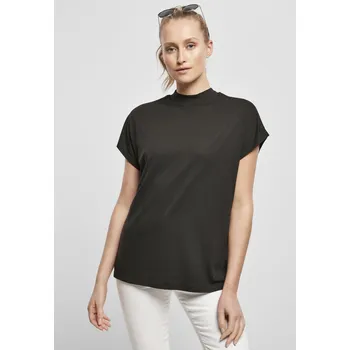 Dámské tričko Dámské oversized tričko viskózového střihu na rukávu černé Urban Classics černá 1774056