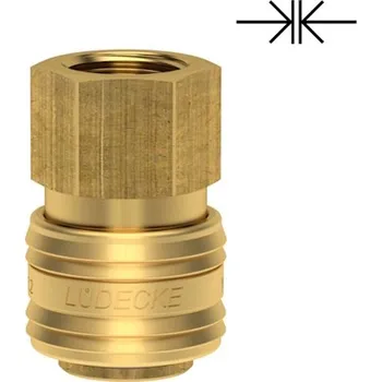 Lüdecke rychlospojka Standard, závit G1/4"i, volně průchozí
