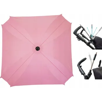 Slunečník ke kočárku Slunečník na kočárek Skyline 70 cm růžový