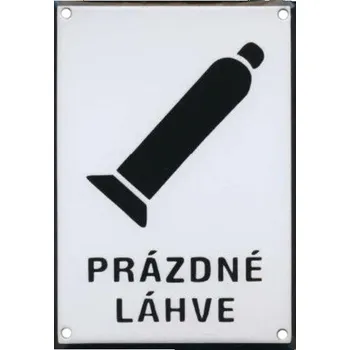 PRÁZDNÉ LÁHVE 150x210mm - smaltovaná tabulka