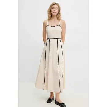 Dámské šaty Šaty Answear.LAB béžová barva, maxi MA1109.hms 01X, vel. S