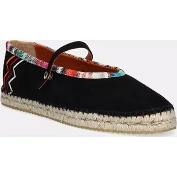 Dámské baleríny Semišové espadrilky Missoni Lola černá barva, MWB012_001 MWB012.001 99X, EUR 39