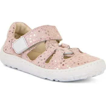 Dívčí sandály Dívčí barefoot sandály ELASTIC Pink+ Froddo G3150262-7 růžová - 35