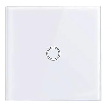 vypínač Skleněný dotykový vypínač, jednoduchý, bílý