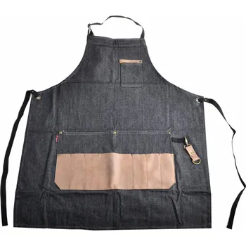 Pracovní zástěra Pánská zástěra Hairway Barber - tmavě modrá (38086) + dárek zdarma