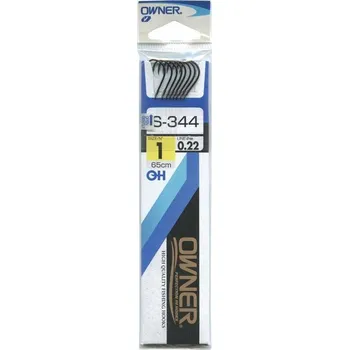 Rybářský háček Owner háčky s návazcem S-344 Chinu 1 0,22mm