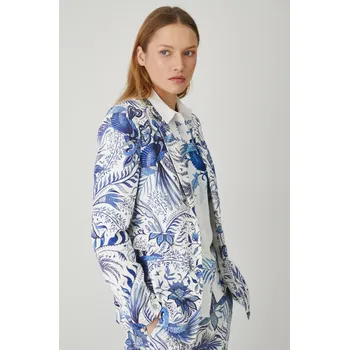 Dámské sako Sako s příměsí lnu Medicine bílá barva RS25.KZD700 00C, vel. S