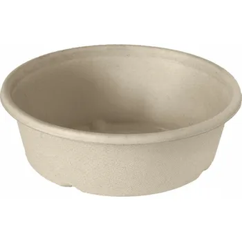 Jednorázové nádobí Miska z cukrové třtiny 900ml 194mm 40ks