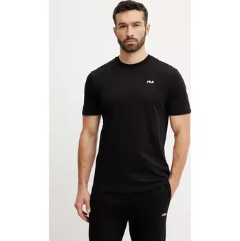 Pánské tričko Bavlněné tričko Fila Laas FAM0874 černá 99X, vel. S