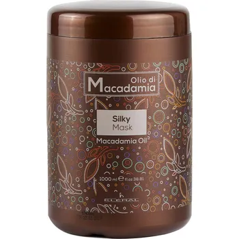 Vlasová regenerace Hydratační maska pro suché a křehké vlasy Kléral Olio di Macadamia Silky Mask - 1000 ml + dárek zdarma