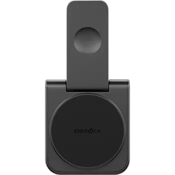 ENERGEA MagDuo 2v1 skládací bezdrátová MagSafe nabíječka pro iPhone / Apple Watch - 15W - černá