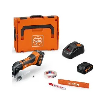 FEIN ABLS 18 1.6 E AS Set 2x 5 Ah Akumulátorové nůžky na plech tloušťky do 1,6 mm 71300664000 Sleva 15%, při objednávce nad 3500,-Kč doprava zdarma