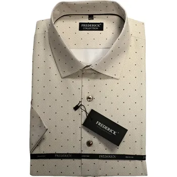 Pánská košile Pánská košile s krátkým rukávem - střih REGULAR - vzor F872 - 42