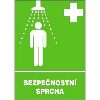 Bezpečnostní sprcha 297x210mm - plast
