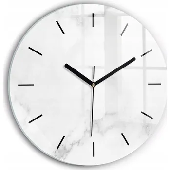 Hodiny Nástěnné hodiny Wallfluente bílé 30 cm