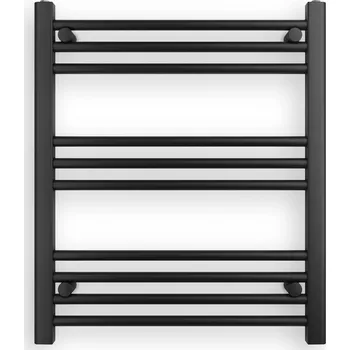 Radiátor Erga Puerto, topné těleso 700x600 mm, 357W, černá matná, ERG-LAV-GRZE-BK-6070