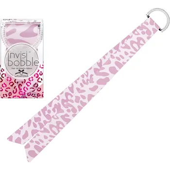Spirálová gumička s mašlí Invisibobble Wrapstar Cat In The City - růžová (IB-WS-USHP101)