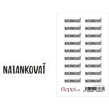 samolepka Fleppi Samolepky Natankovať