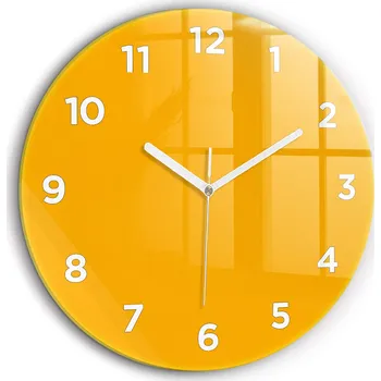 Hodiny Nástěnné hodiny Wallfluent žluté 60 cm