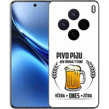Pouzdro na mobilní telefon Gelový kryt mmCase na Vivo X200 5G - pivní motiv bílé pozadí