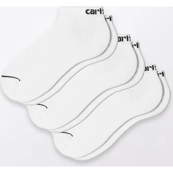 Pánské ponožky Carhartt WIP Script Sneakers Socks White/Black + White/Black