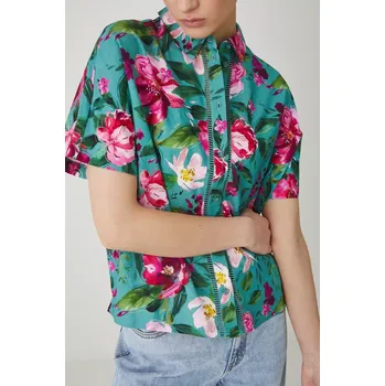 Dámská košile Košile s příměsí lnu Medicine RS25.KKD070 tyrkysová 66A, vel. XS